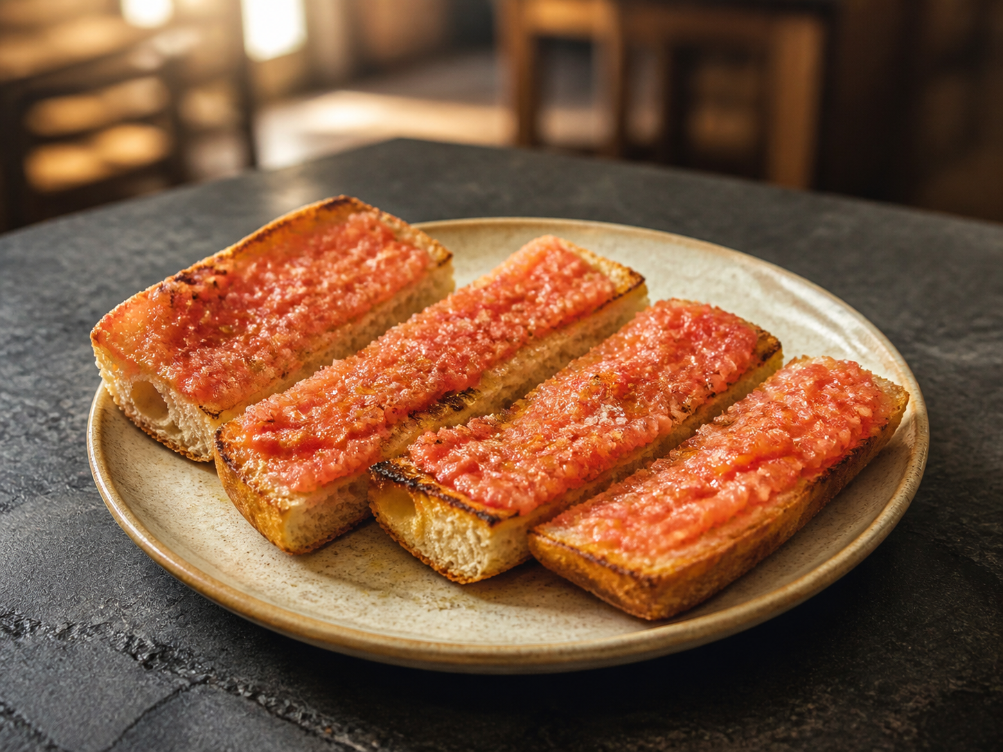 Pan con tomate