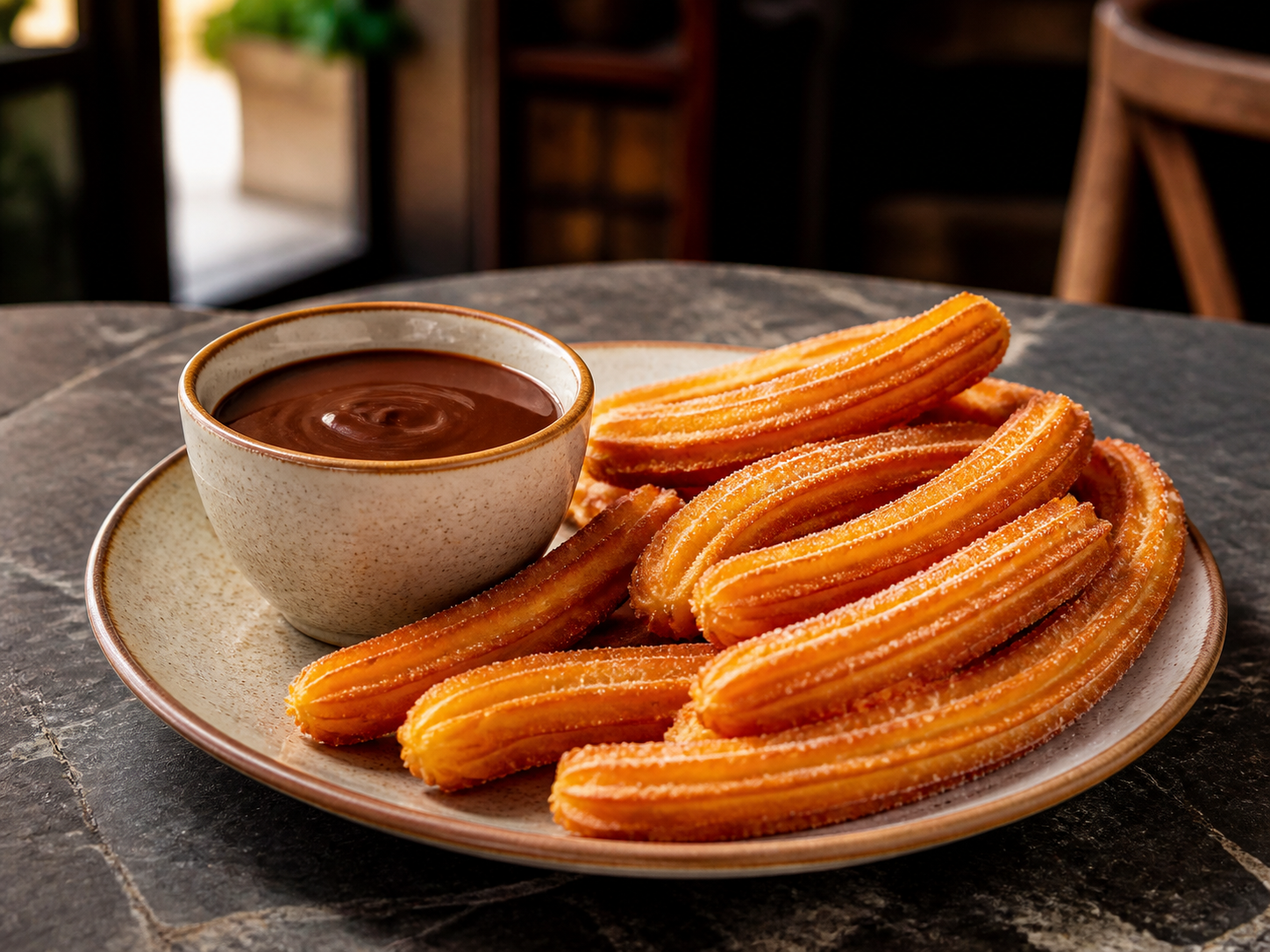 Churros con chocolate