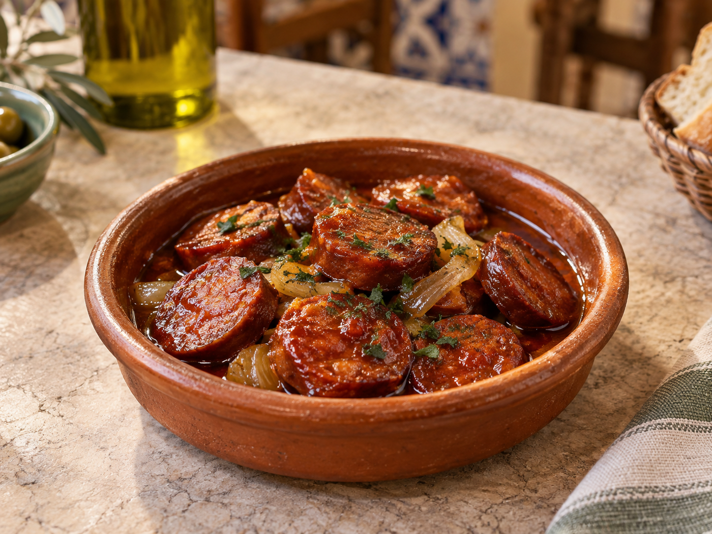 Chorizo a la sidra